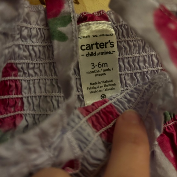 Carter's Gray Romper with Strawberry Print - Picture 2 of 2